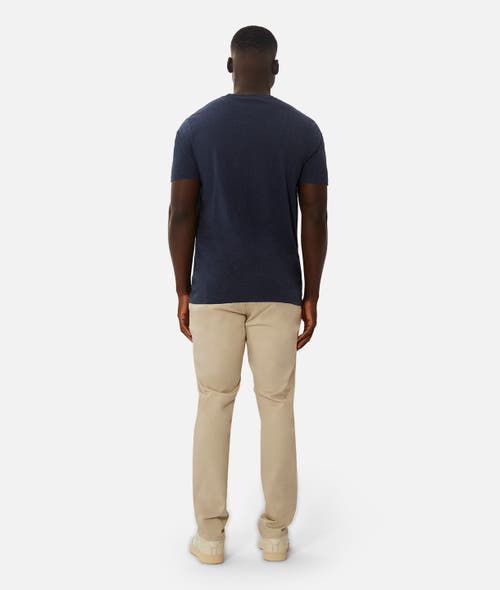 Industrie Australia The New Basic Crew Tee In Navy Marle