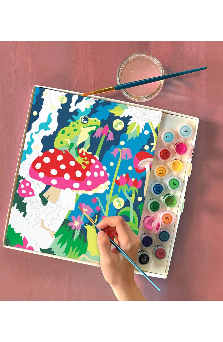 BRIGHT STRIPES Paint By Number Mushroom Forest Paint Set, Alternate, color, Multi