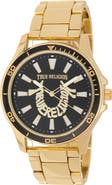 True Religion Arched Logo Bracelet Watch, 42.6mm