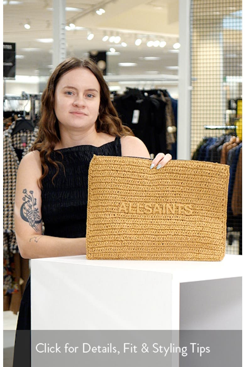 Large Bettina Woven Clutch video