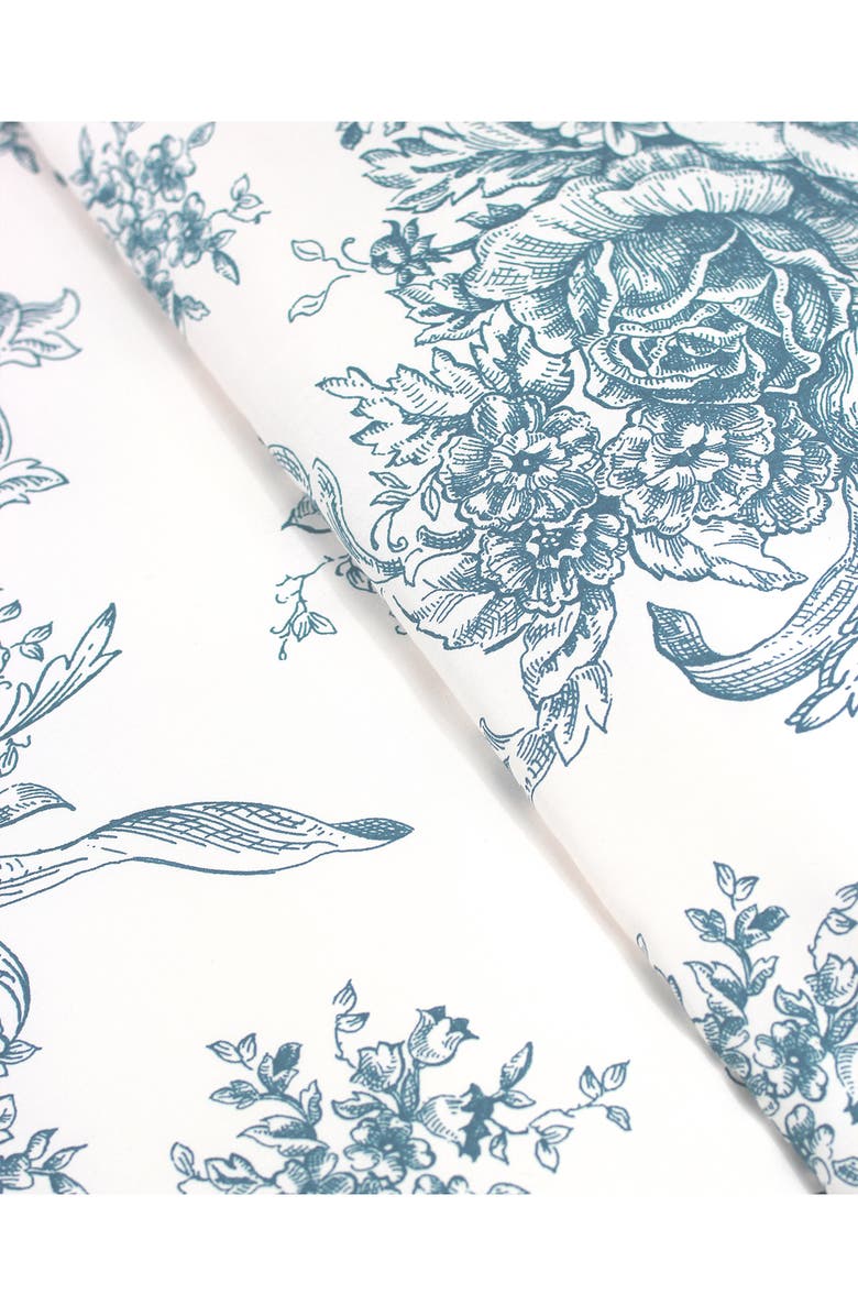 MELANGE HOME Toile Print 400 Thread Count Cotton Sheet Set, Alternate, color, Grey