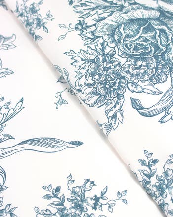 Toile Print 400 Thread Count Cotton Sheet Set