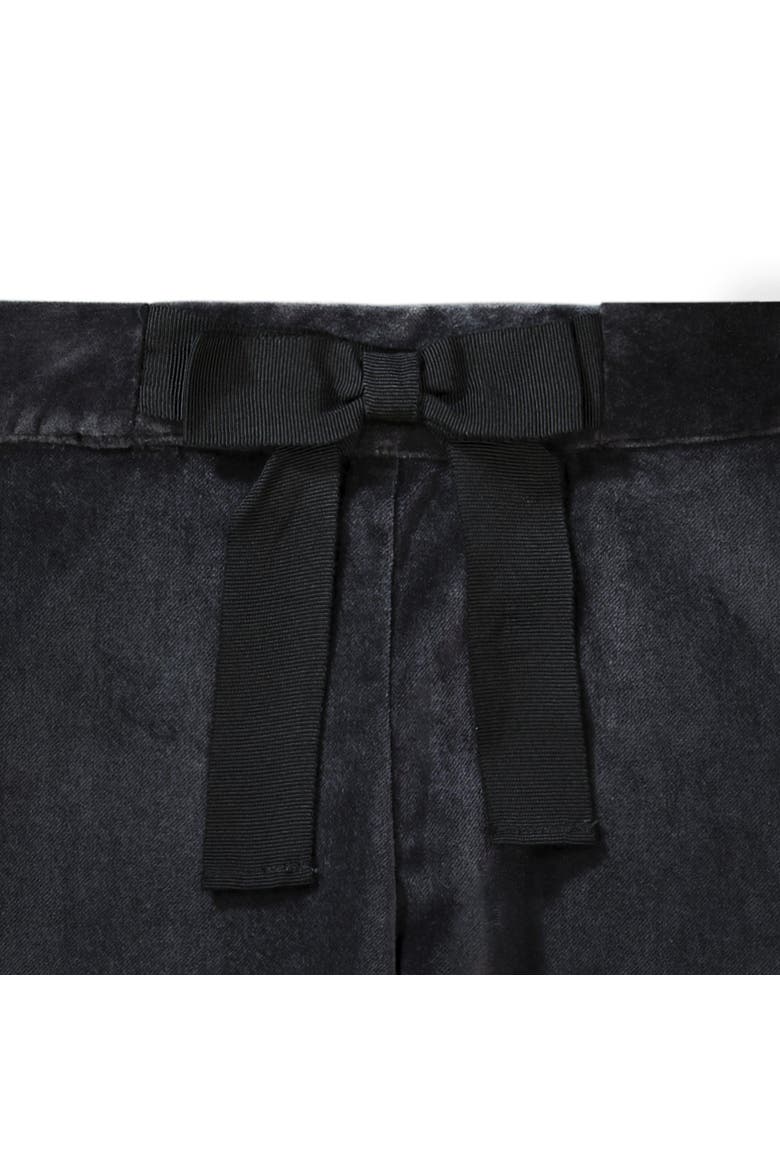 Baby Girls' Straight Dressy Pant with Bow, Infant, Alternate, color, Black