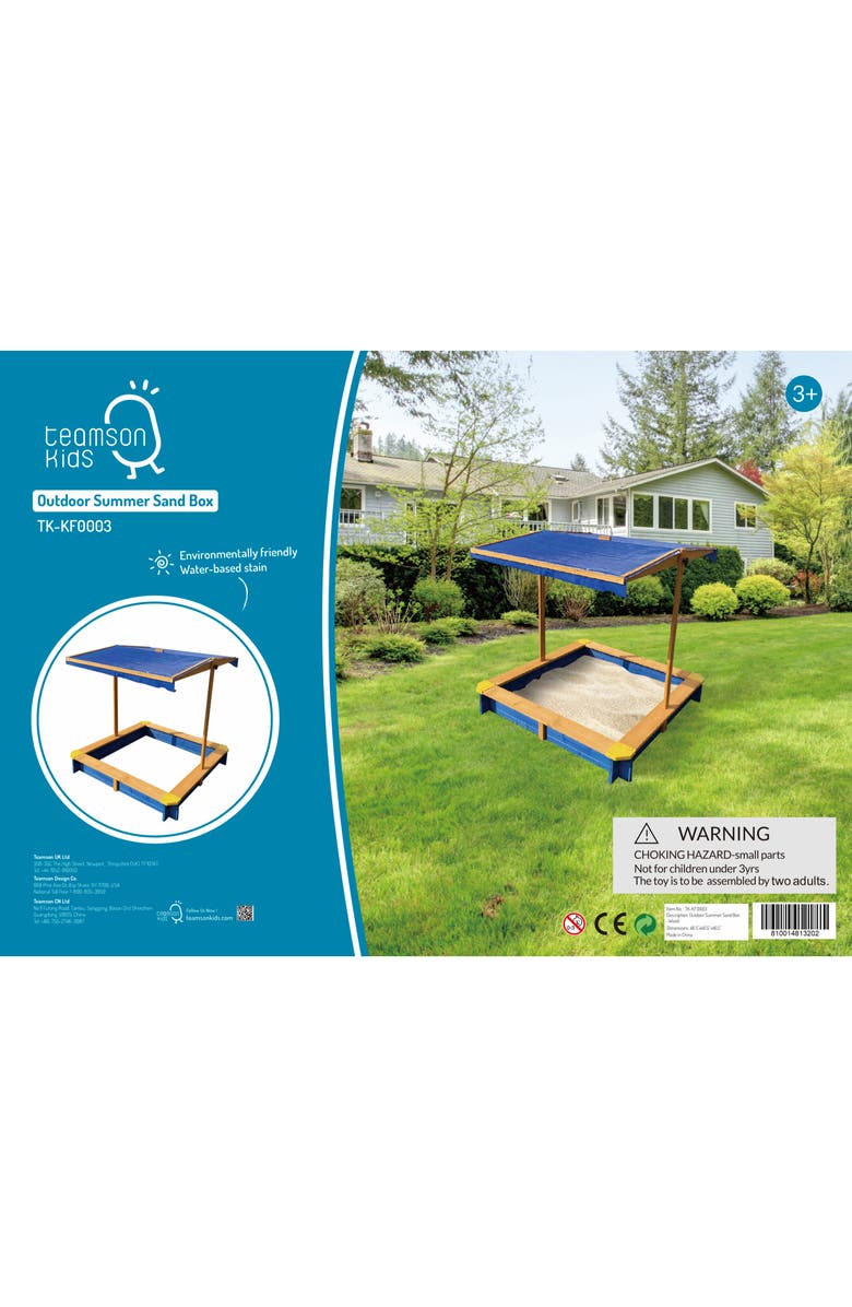 Teamson Kids Outdoor Sand Box, Alternate, color, Assorted