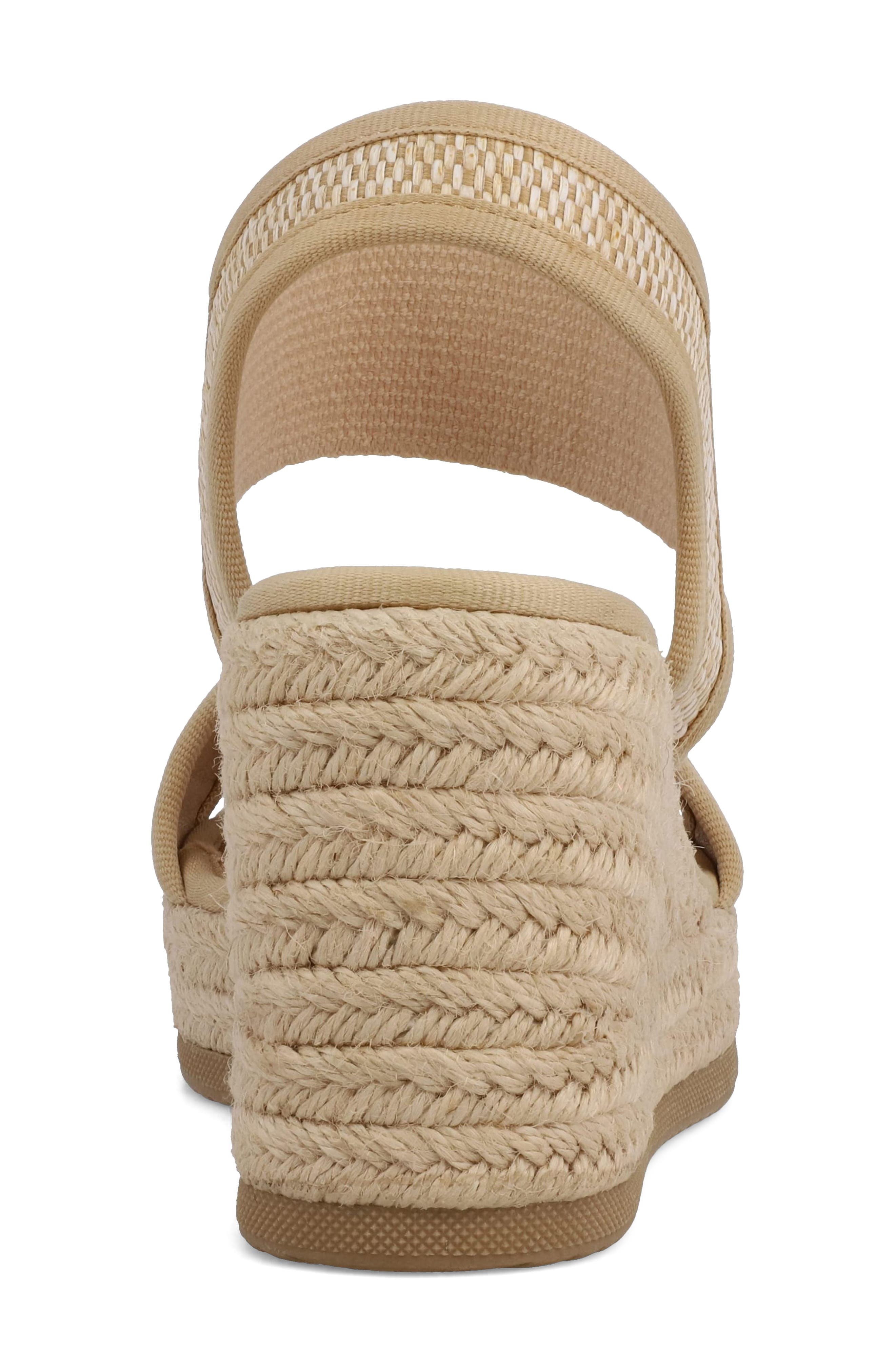 Berniece Platform Wedge Sandal, Alternate, color, NATURAL
