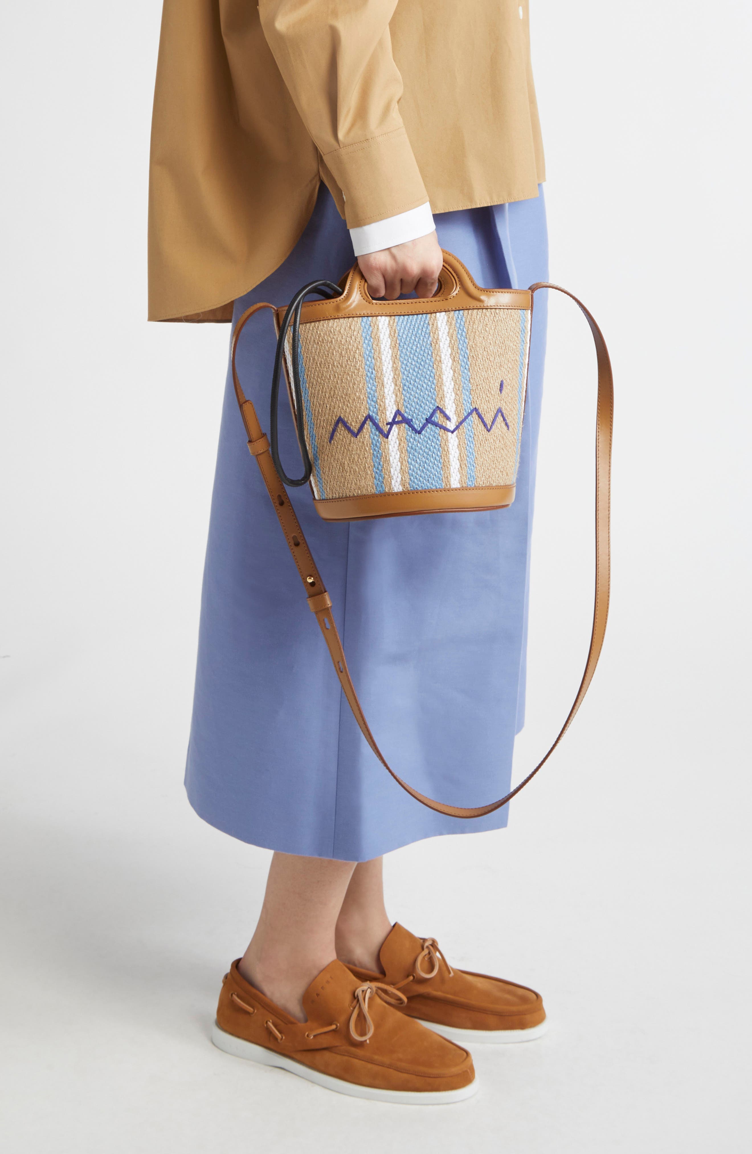 Mini Tropicalia Stripe Bucket Bag (Women) | Nordstrom
