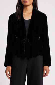 Eileen Fisher Shawl Collar Velvet Jacket