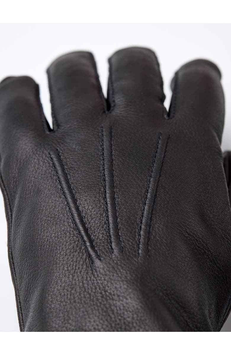 Hestra Andrew Leather Gloves, Alternate, color, Black