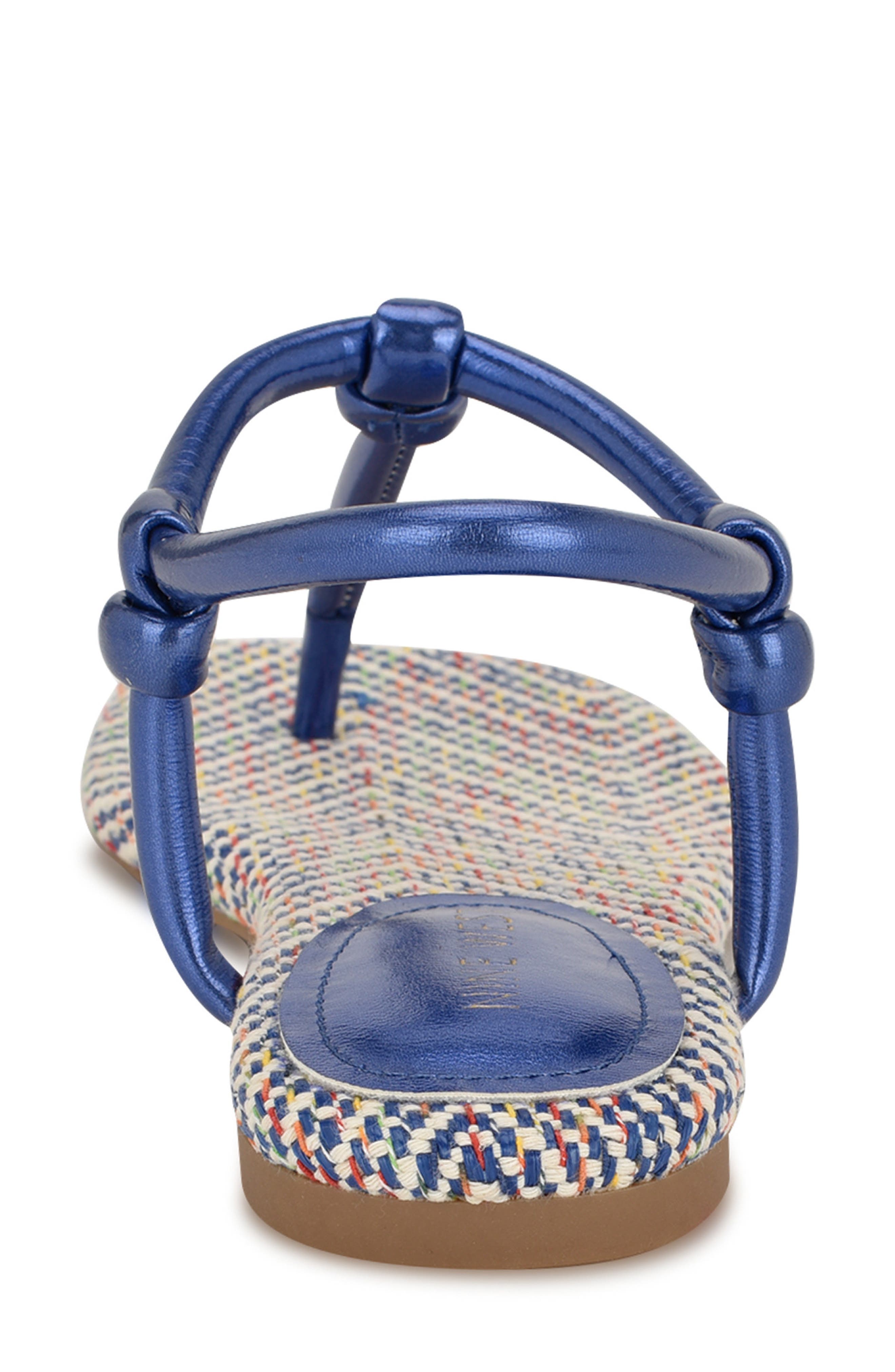 Nine West Nortny Ankle Strap Sandal, Alternate, color, Medium Blue
