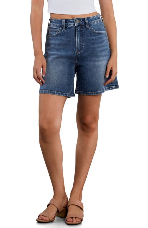 All Day High Waist Denim Shorts