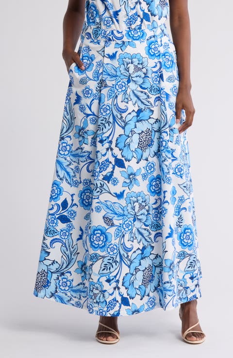 Abigail Floral Print Maxi Skirt