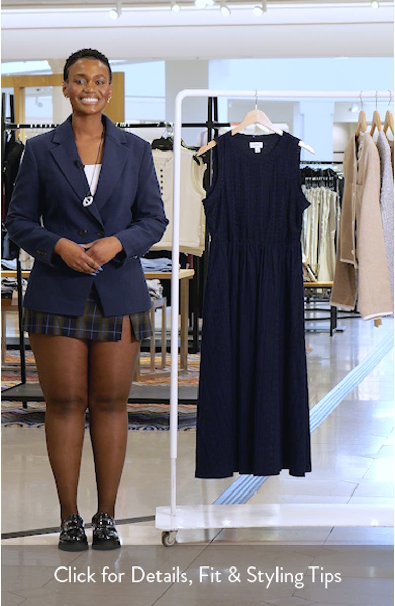 Sleeveless Midi Sweater Dress, sales video thumbnail
