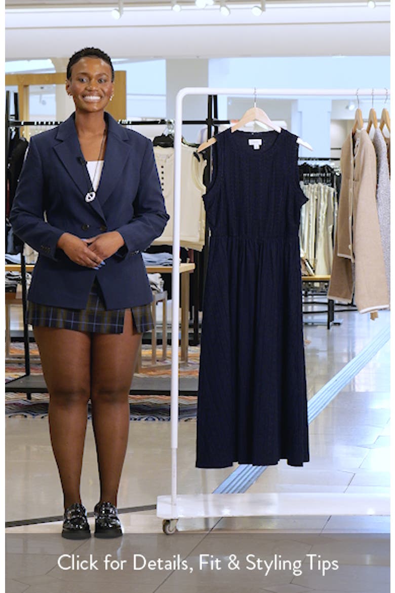 Sleeveless Midi Sweater Dress video