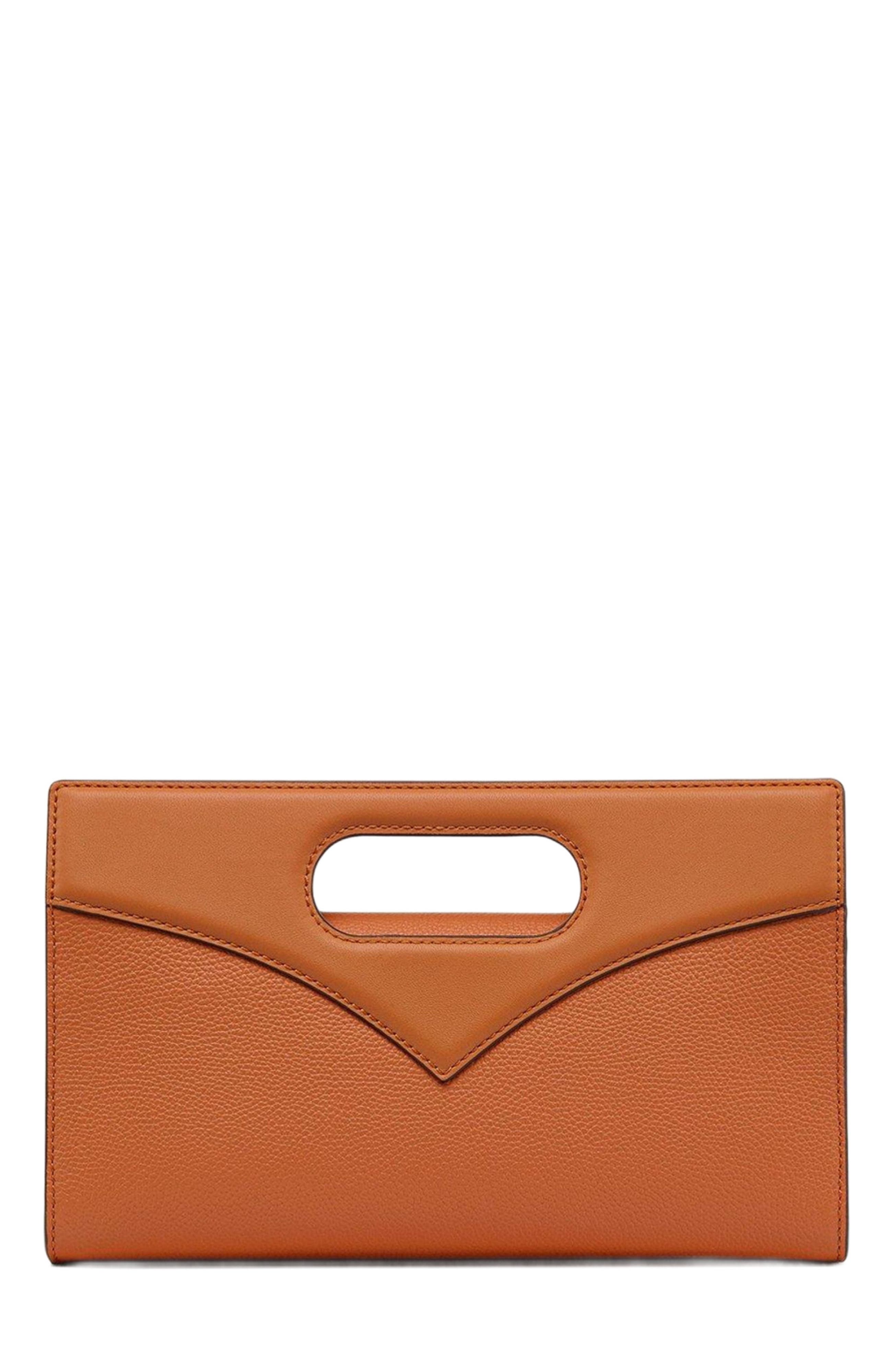 MCM Diamond Tote in Embossed Leather, Alternate, color, Cognac