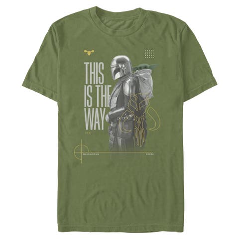 Men's Star Wars The Mandalorian and Grogu This Is The Way Bounty Hunter  Graphic T-Shirt