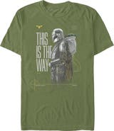Star Wars: The Mandalorian and Grogu Men's Star Wars The Mandalorian and Grogu This Is The Way Bounty Hunter  Graphic T-Shirt