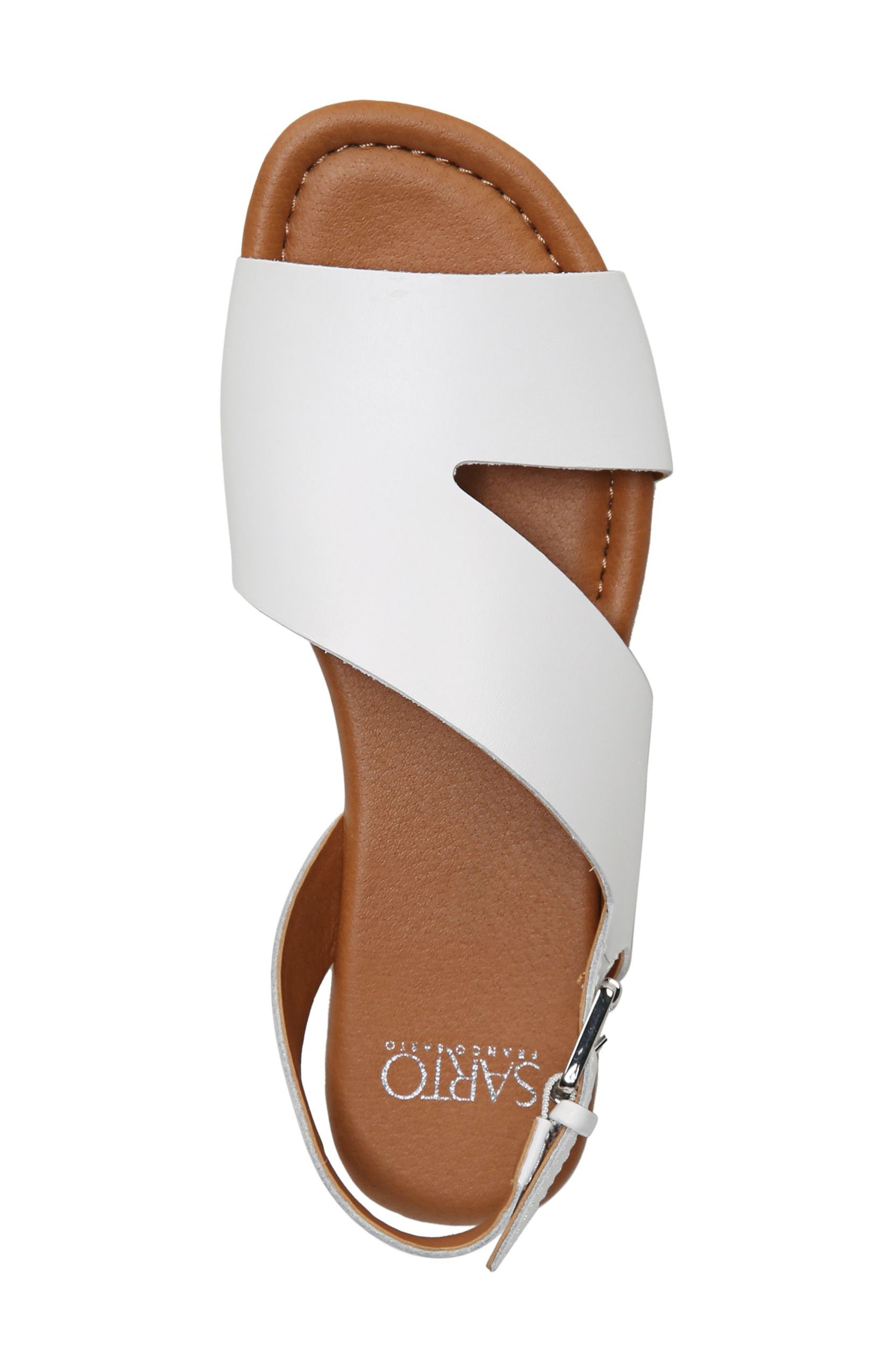 Garza Slingback Sandal, Alternate, color, WHITE LEATHER