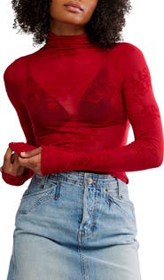 Free People You Decide Lace Mesh Top