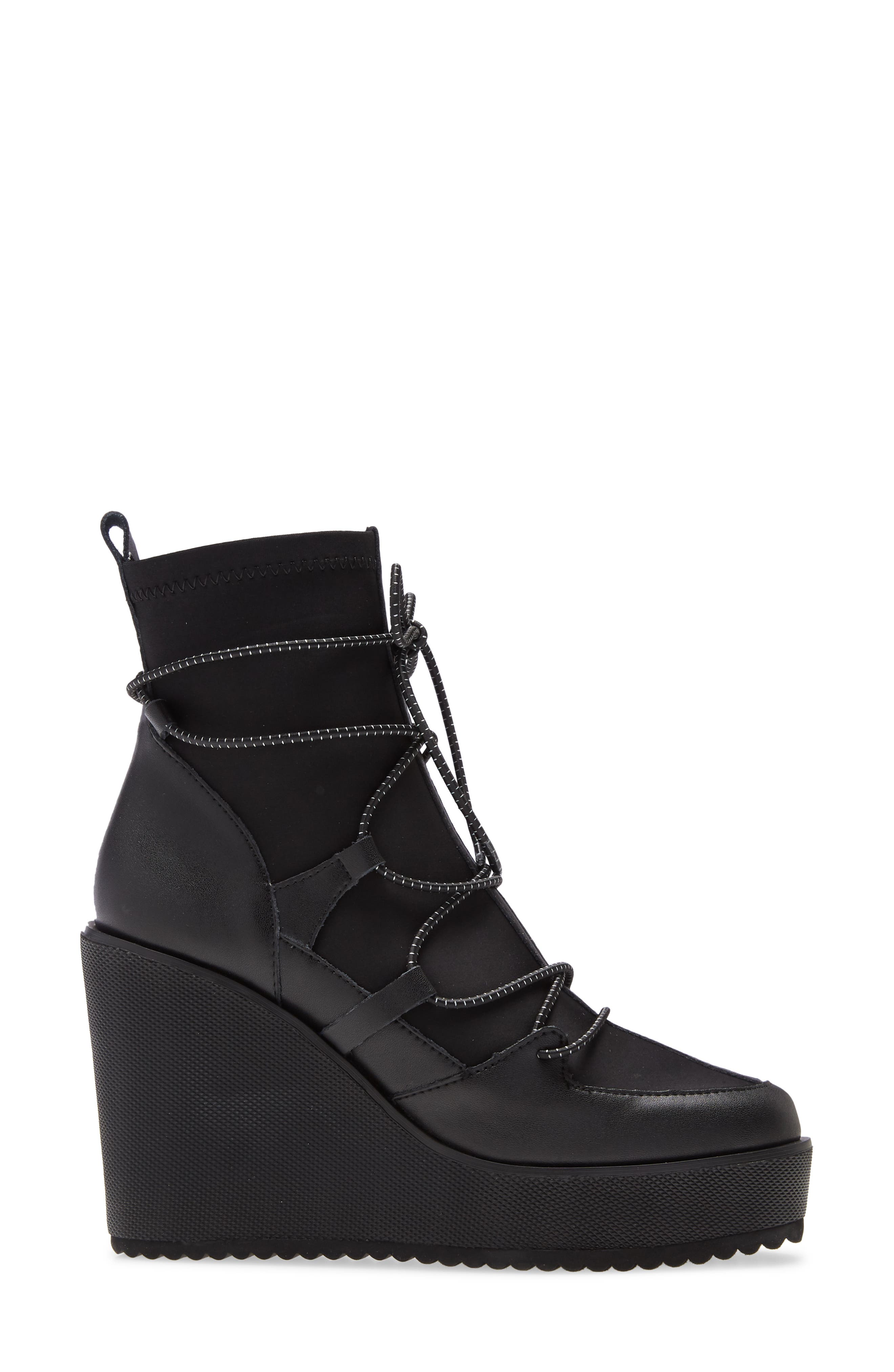Steve Madden Atomic Wedge Lace-Up Bootie, Alternate, color, 