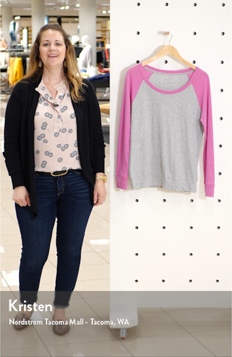 Lightweight Colorblock Cotton Tee, sales video thumbnail