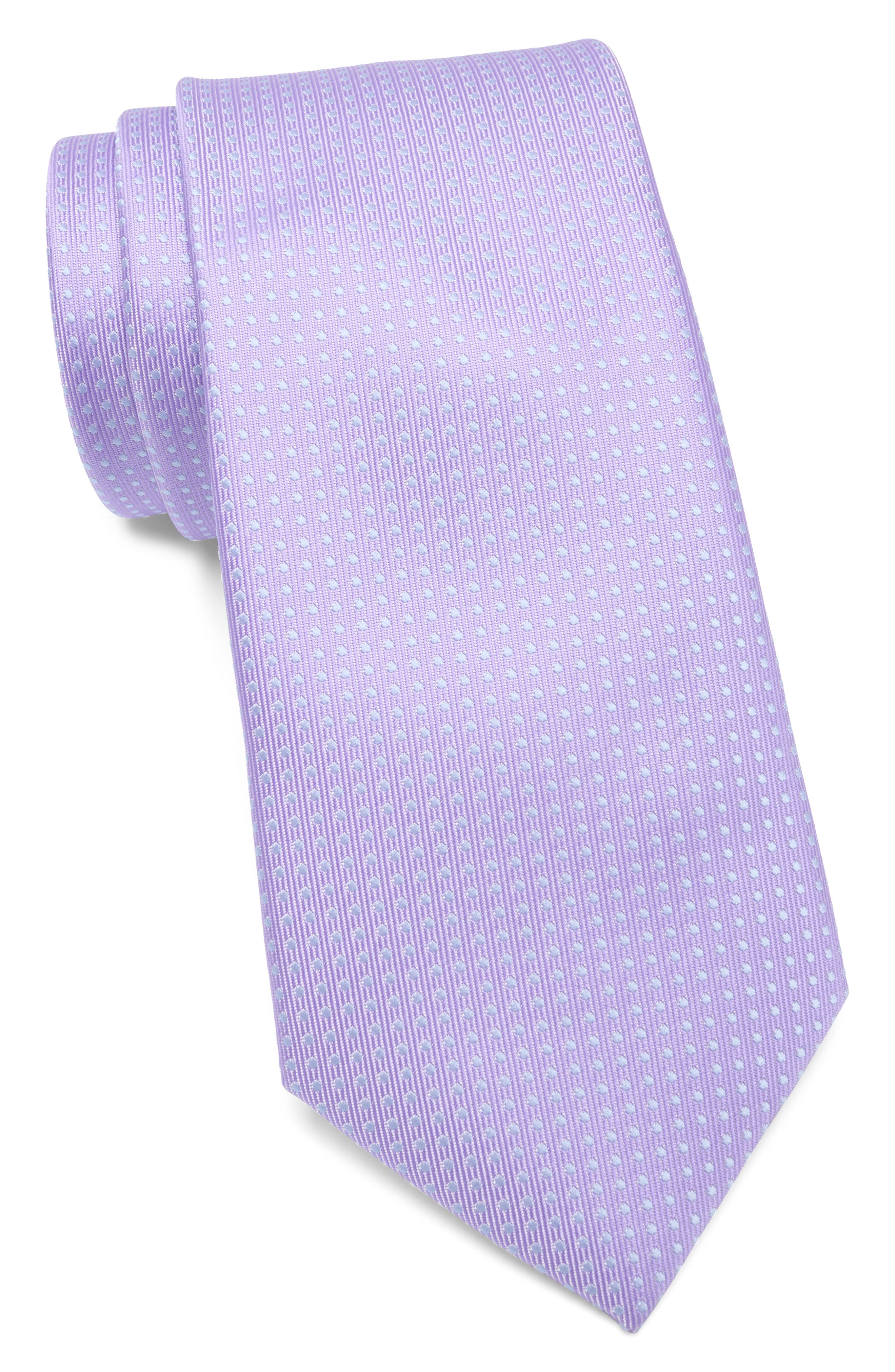 TOM BAINE Polka Dot Satin Tie