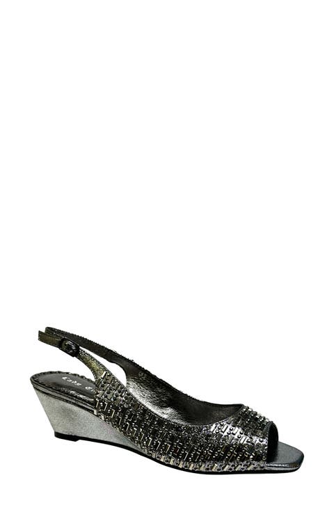 Queen Slingback Wedge Heel Sandal (Women)