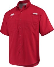 Columbia Men's Columbia Cardinal Arkansas Razorbacks PFG Tamiami Shirt