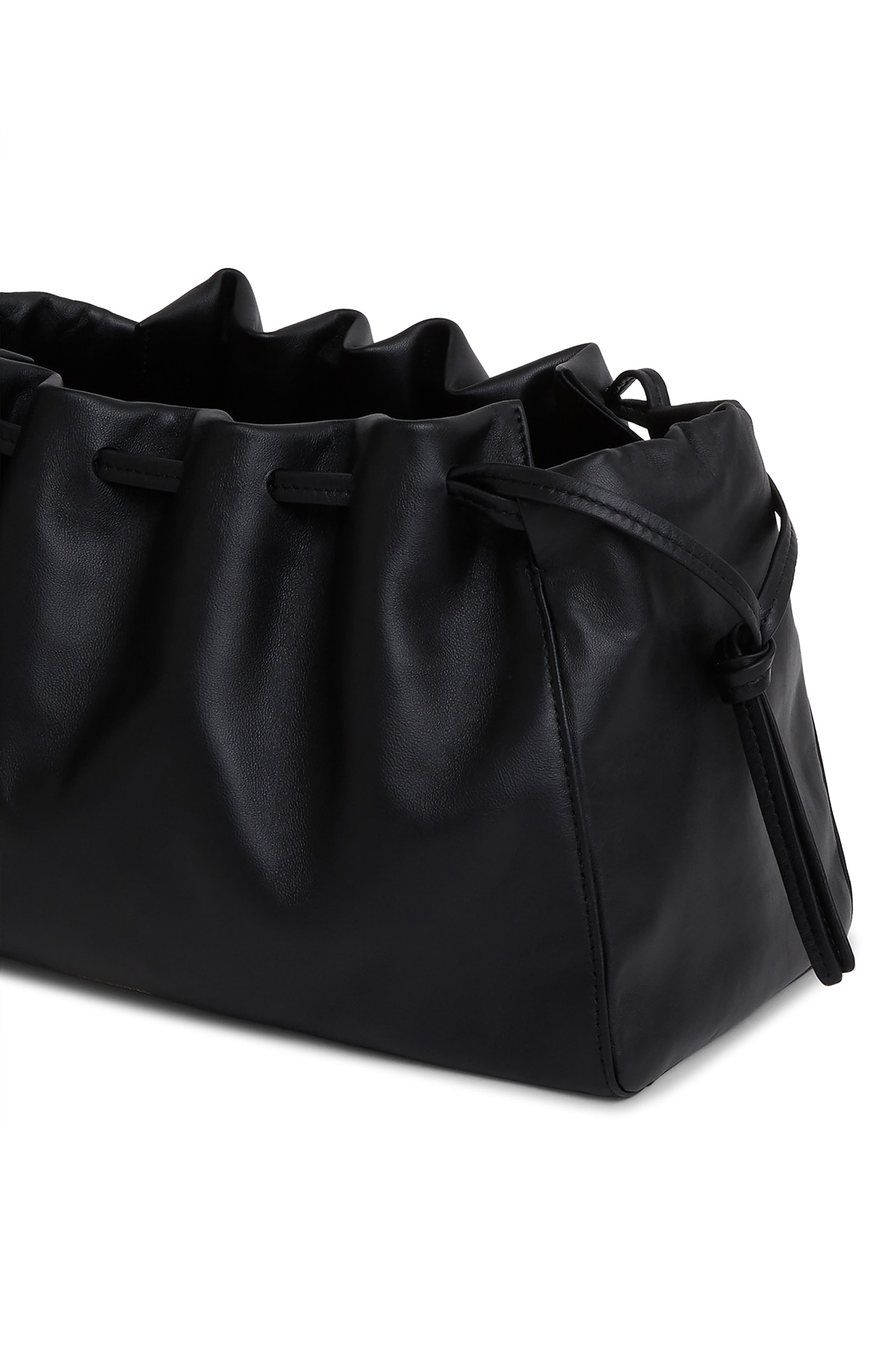 Mansur Gavriel Mini Bloom Leather Drawstring Bag, Alternate, color, 