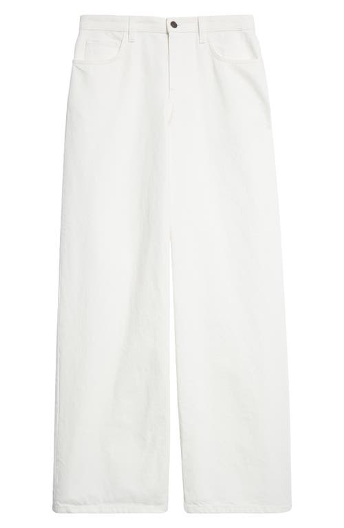 The Row Eglitta Wide Leg Jeans In White