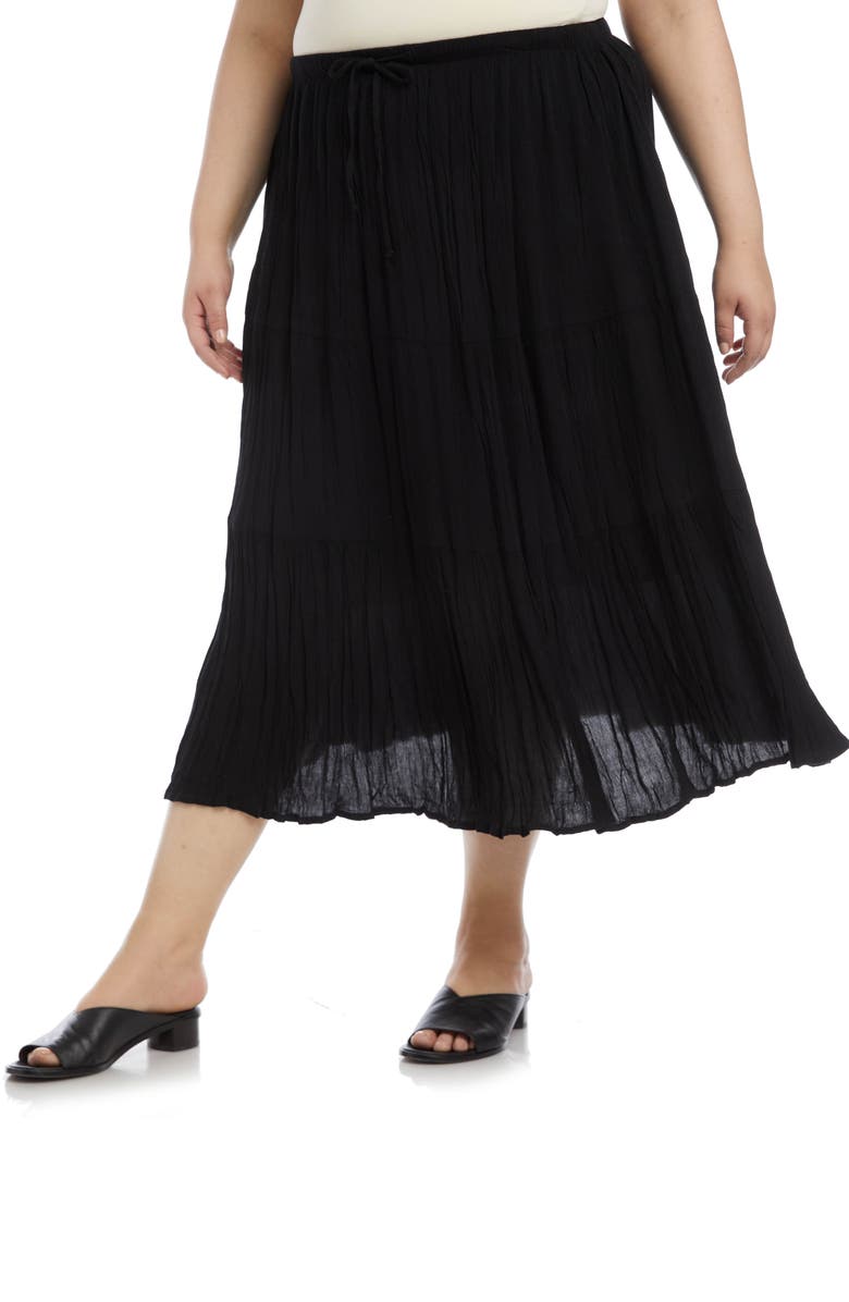 Karen Kane Tiered Midi Skirt, Alternate, color, 