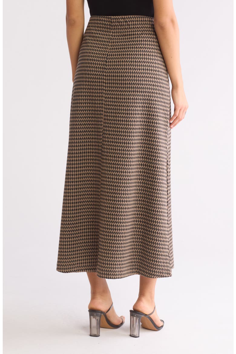Front Button Boot Skirt, Alternate, color, BLACK/ CAMEL/ GREY GEO