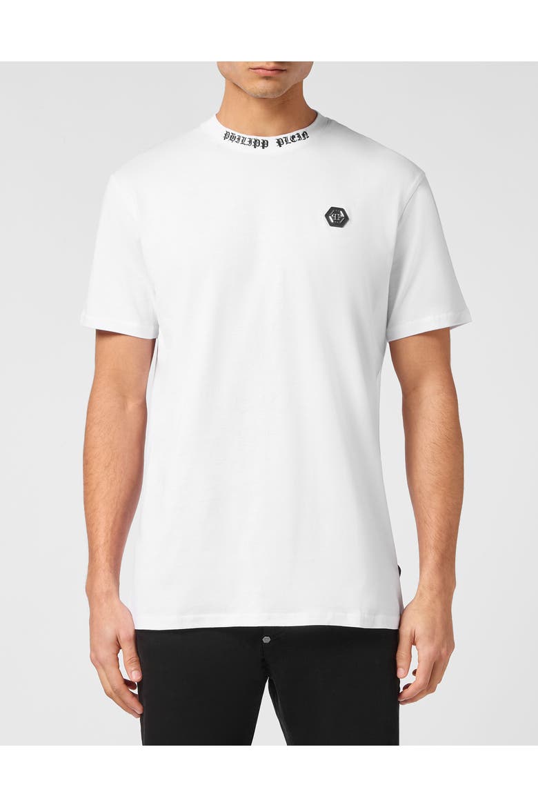 T-Shirt Round Neck Ss Men, Main, color, white