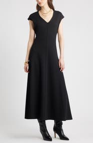 Nordstrom Cap Sleeve Fit & Flare Dress