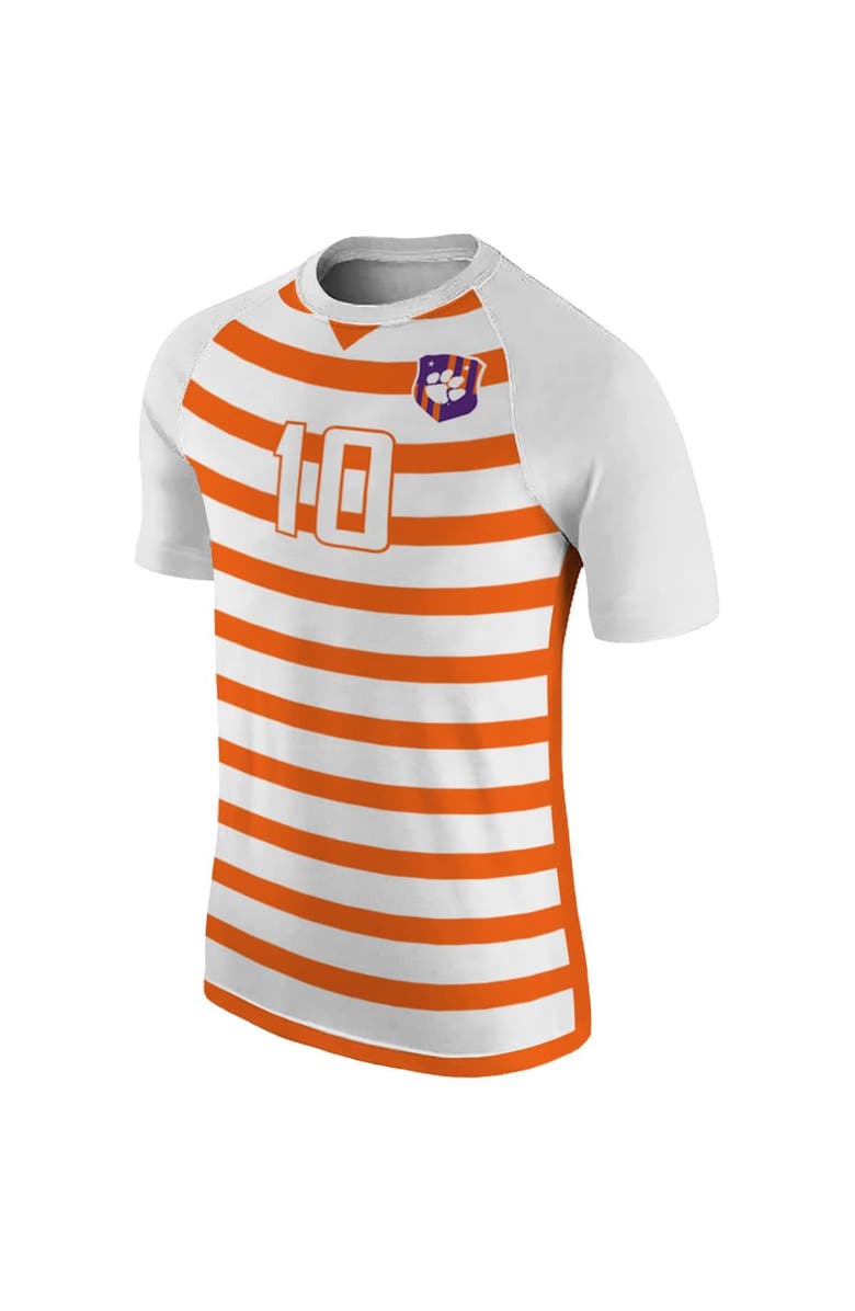 Retro Brand Men's Original Retro Brand #10 White Clemson Tigers Soccer Jersey, Alternate, color, 