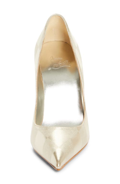 Christian Louboutin Miss Z Pointed Toe Pump In Gold
