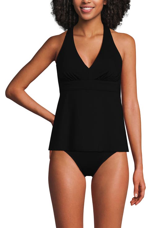V-Neck Racerback Flutter Tankini