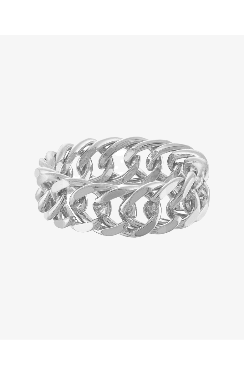 BEN ONI Curb Chain Link Ring, Main, color, Silver