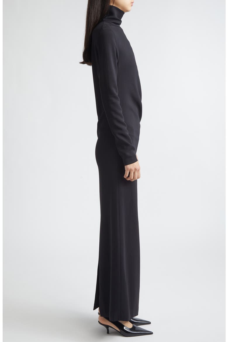 Twist Long Sleeve Dress, Alternate, color, BLACK