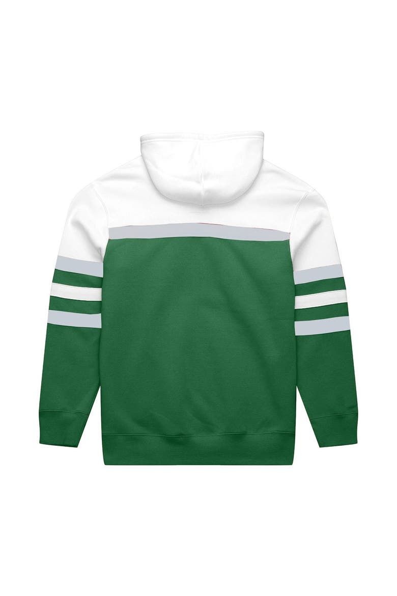 Men's Mitchell & Ness  White/Kelly Green Philadelphia Eagles Big & Tall Head Coach Hoodie, Alternate, color, White