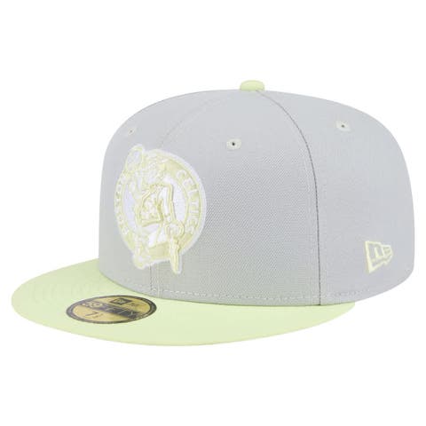 Men's New Era  Gray/Green Boston Celtics Color Pack 2-Tone 59FIFTY Fitted Hat