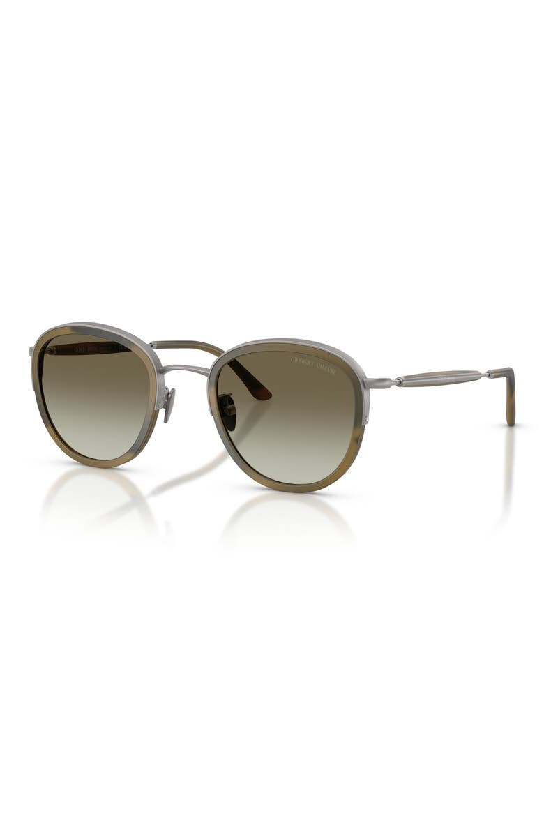 49mm Small Phantos Sunglasses, Alternate, color, MATTE GUNMETAL / GREEN