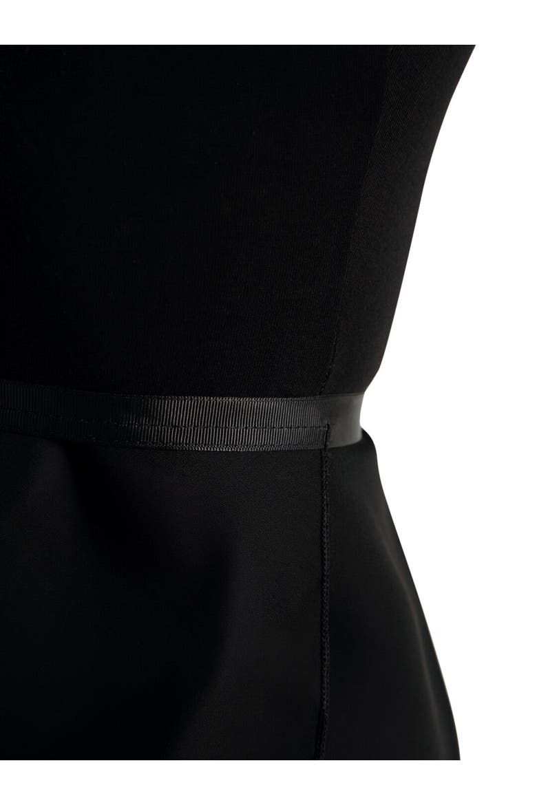 Georgette Wrap Skirt, Alternate, color, black
