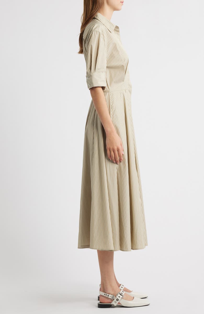 rag & bone Aiden Stripe Poplin Maxi Shirtdress, Alternate, color, 