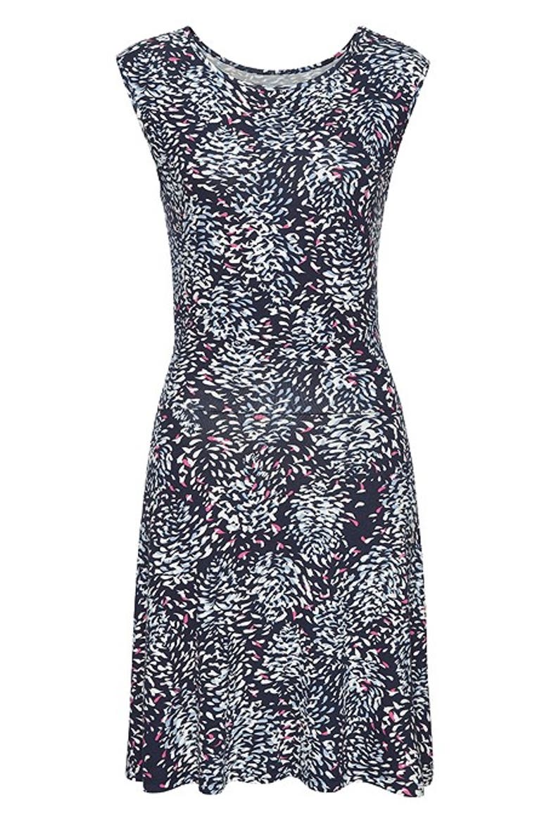 Women's Sleeveless Print Dress, Alternate, color, Blue-Printed