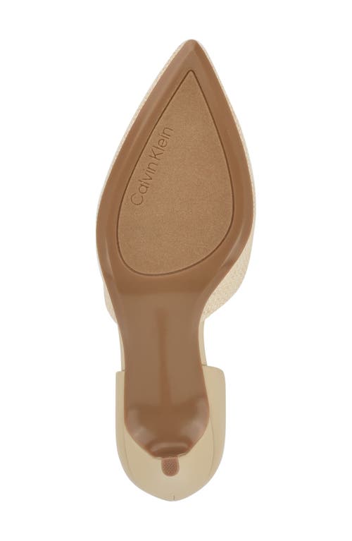 Calvin Klein Gloria D'orsay Pump In Natural Combo