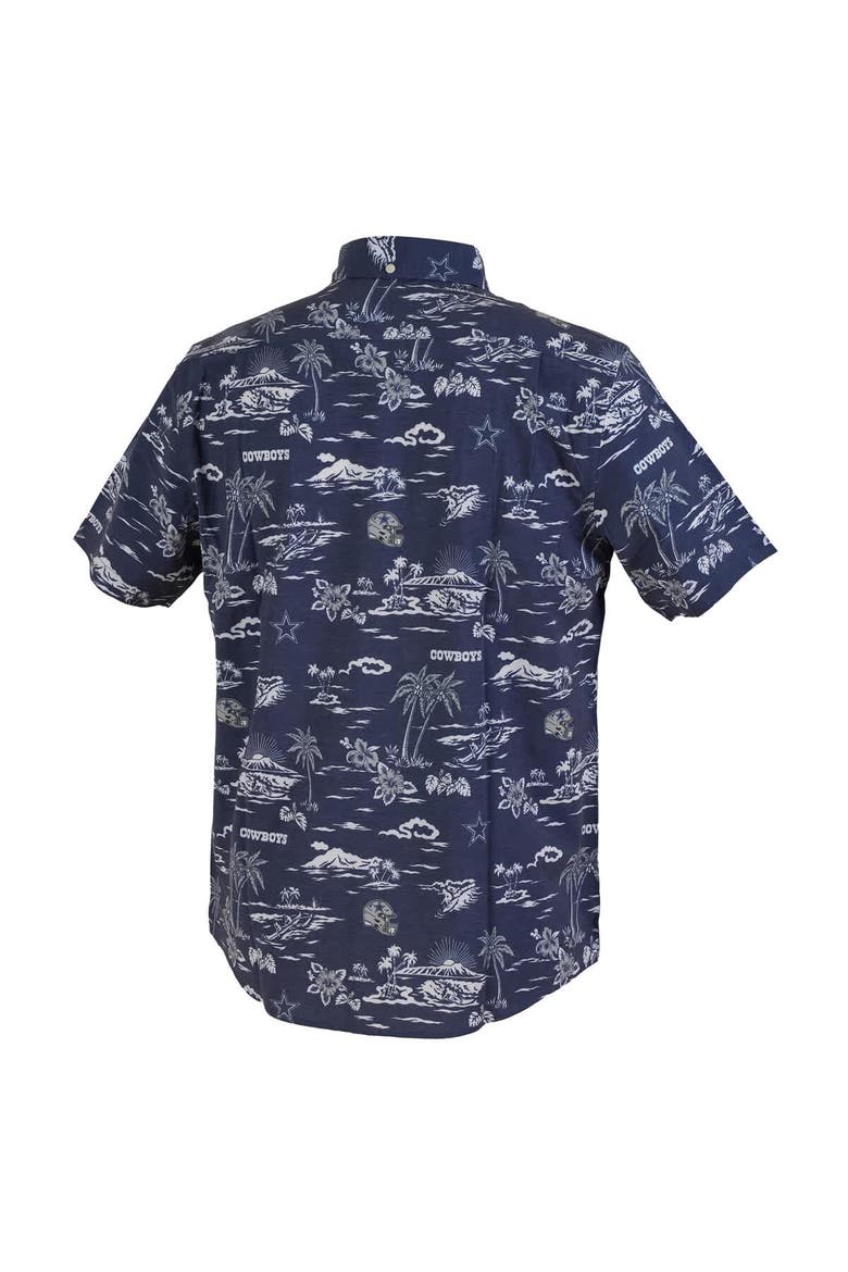 Men's Reyn Spooner Navy Dallas Cowboys Kekai Performance Button-Down Shirt, Alternate, color, Navy