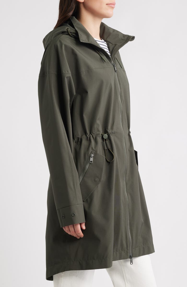 Lole Piper 2.0 Hooded Water Repellent Raincoat, Alternate, color, Olive