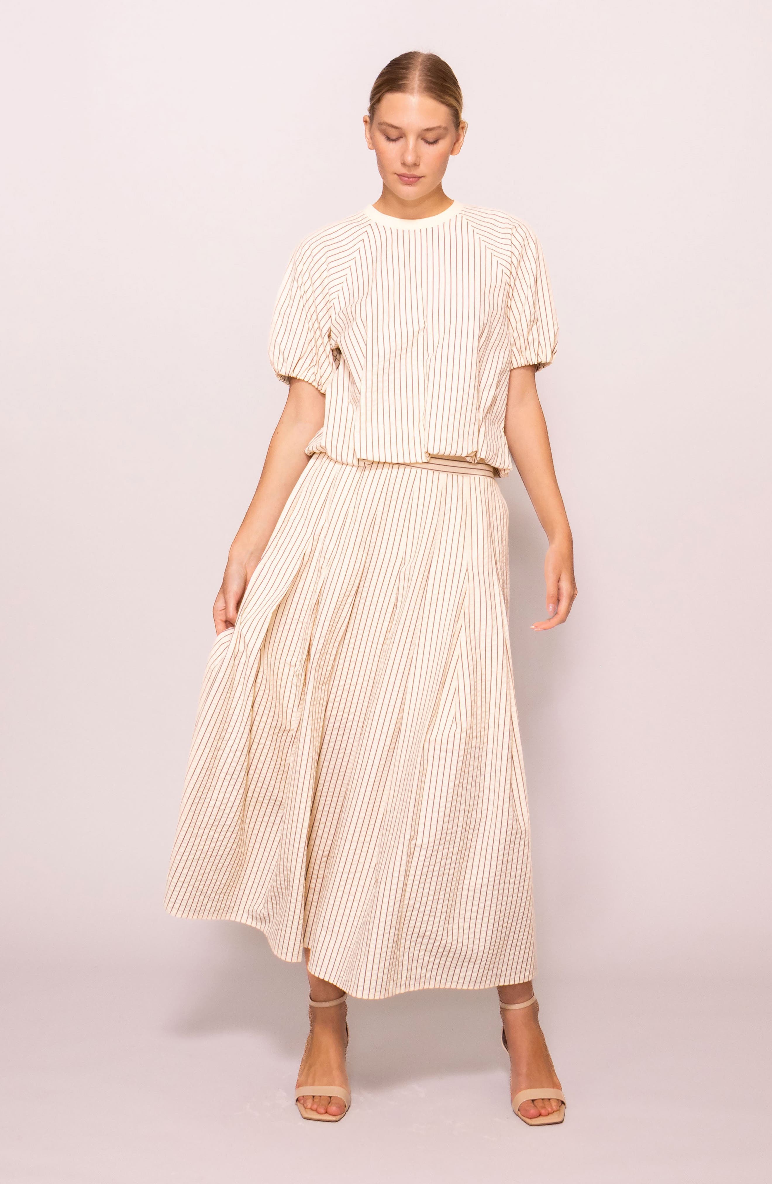 Stripe Puff Sleeve Top (Women) | Nordstrom