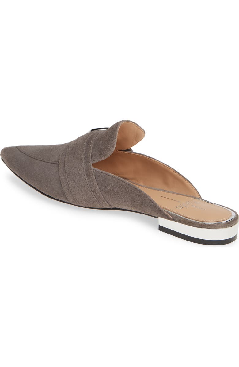 Linea Paolo Ace Buckle Pointed Toe Mule, Alternate, color, Stone