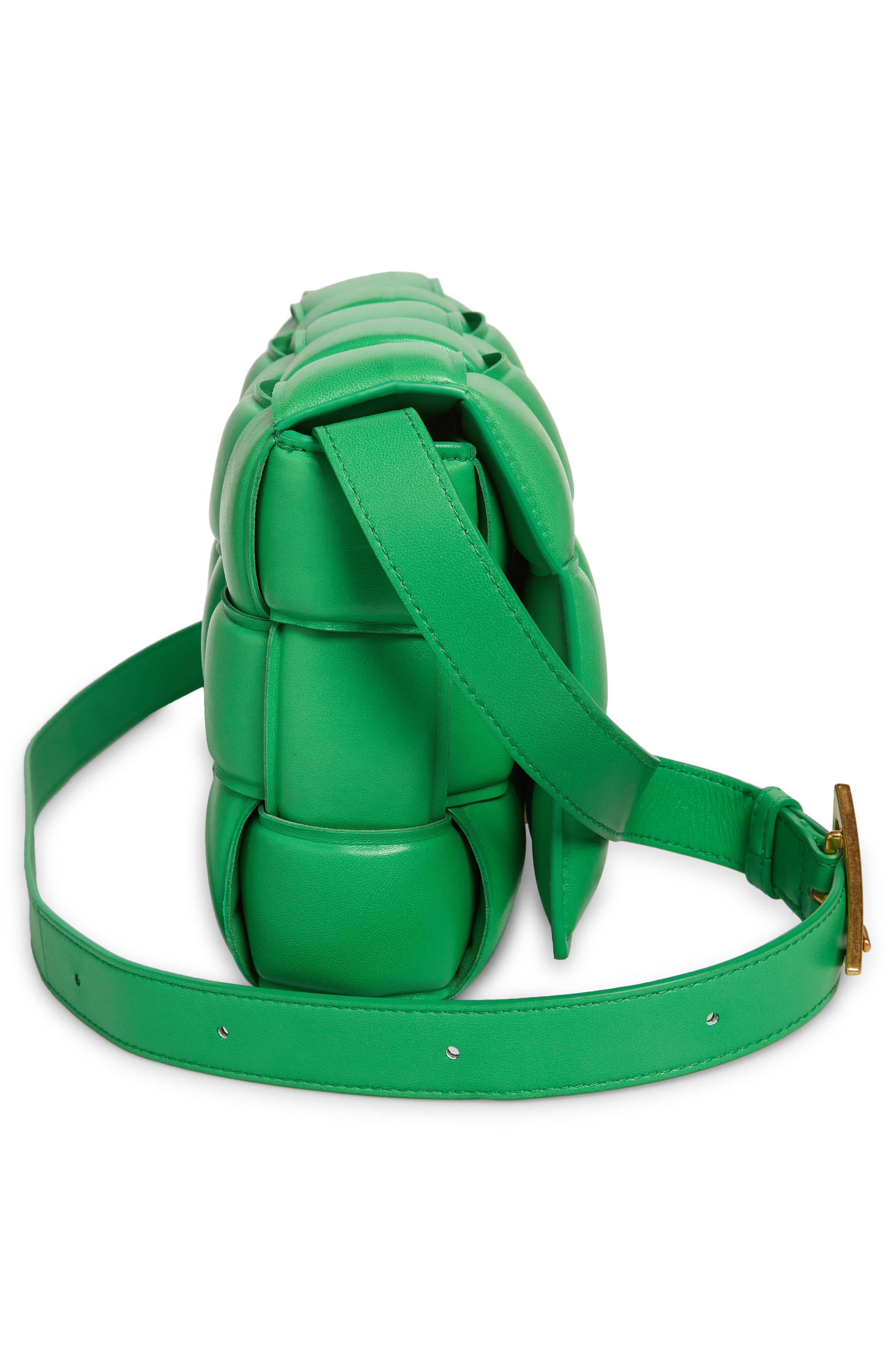 Padded Cassette Bag, Alternate, color, GRASS/ GOLD